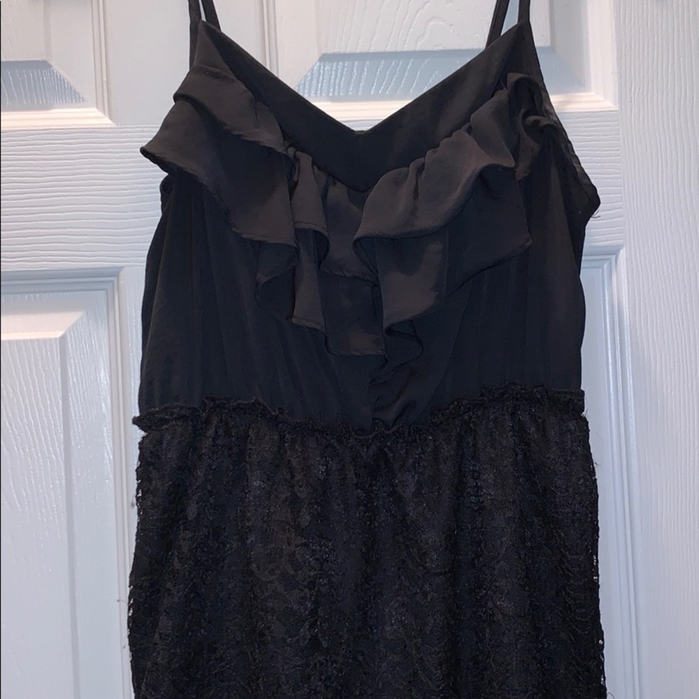 Black lace dress